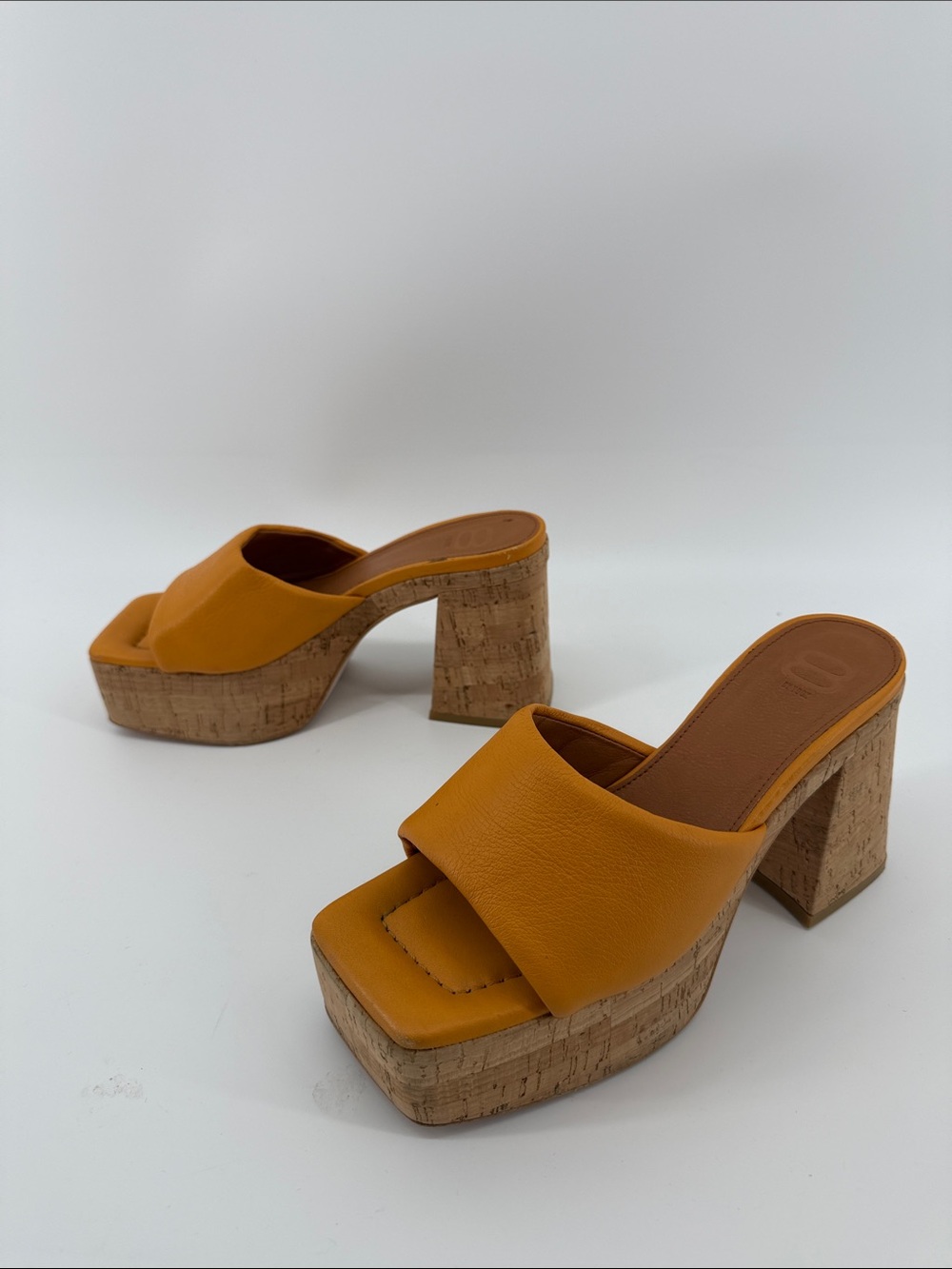 8 by Yoox Platform Sandals in Orange 38 S33 - Picture 2 of 7
